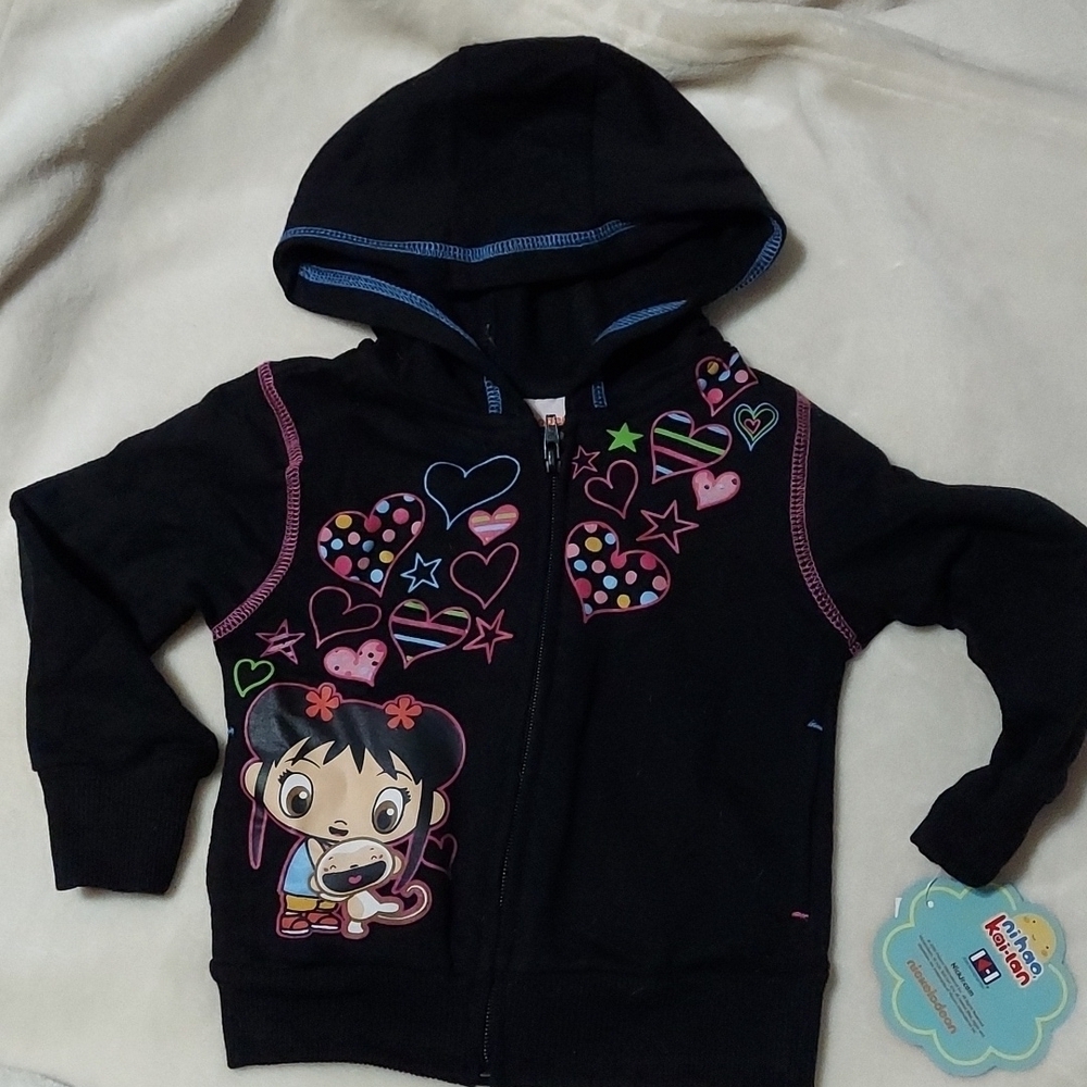 NWT Nickelodeon Zip Up Hoodie Sweater Size 2T